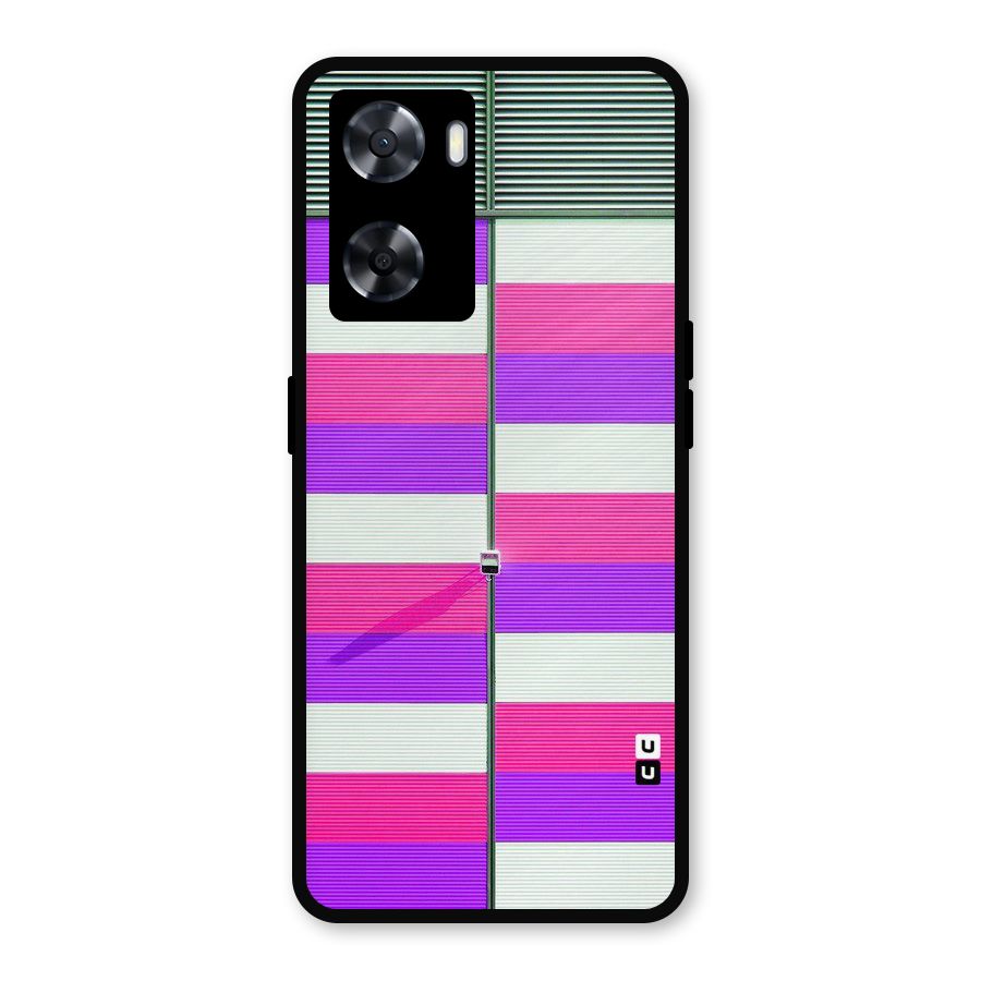 Patterns City Metal Back Case for Oppo A57 2022