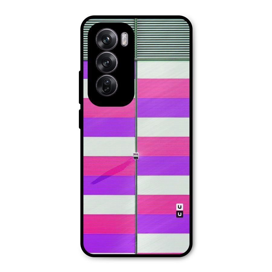 Patterns City Metal Back Case for Oppo Reno12 Pro