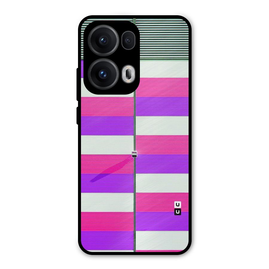 Patterns City Metal Back Case for Oppo Reno13 Pro