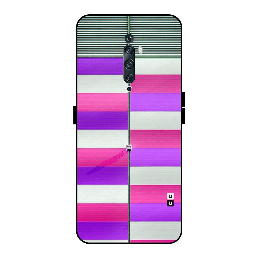 Patterns City Metal Back Case for Oppo Reno2 F