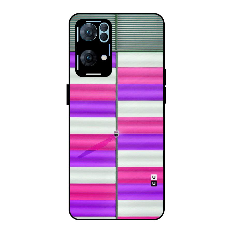 Patterns City Metal Back Case for Oppo Reno7 Pro 5G