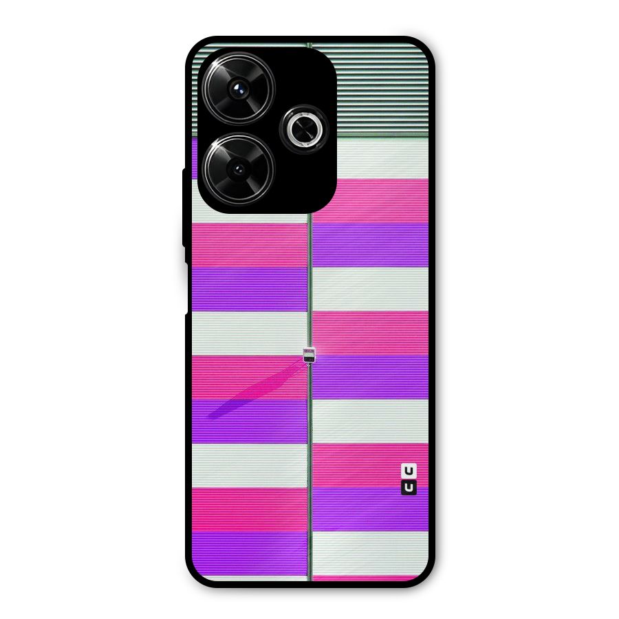 Patterns City Metal Back Case for Poco M6 Plus