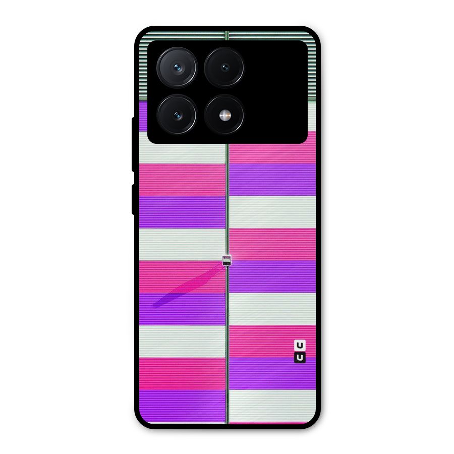 Patterns City Metal Back Case for Poco X6 Pro
