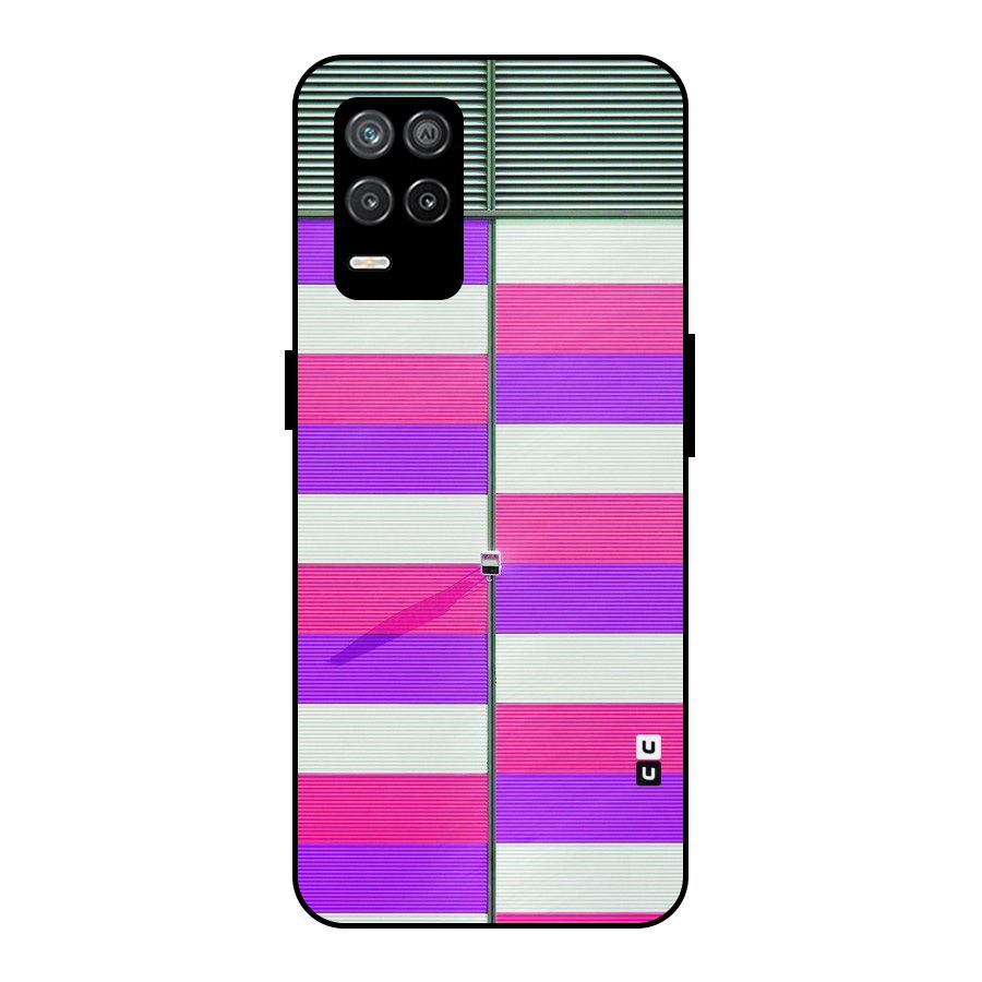 Patterns City Metal Back Case for Realme 8s 5G