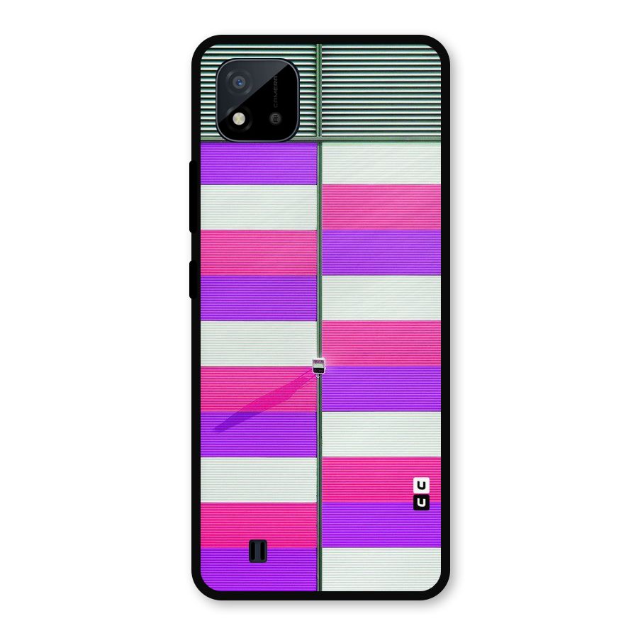 Patterns City Metal Back Case for Realme C11 2021