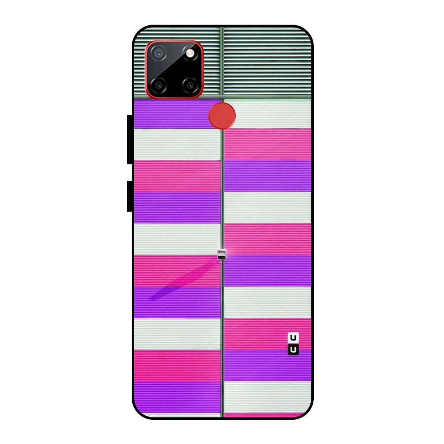 Patterns City Metal Back Case for Realme C12