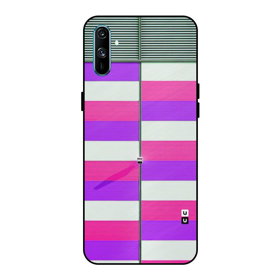 Patterns City Metal Back Case for Realme C3
