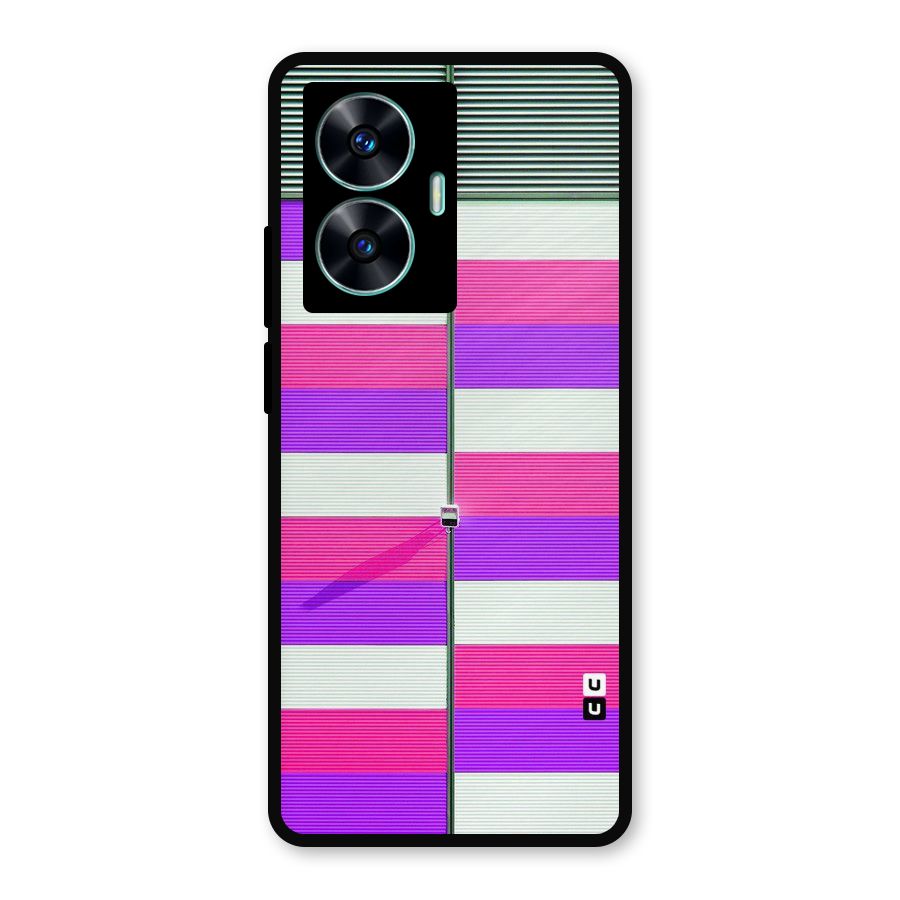 Patterns City Metal Back Case for Realme C55