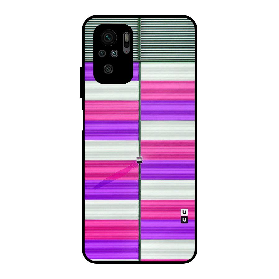 Patterns City Metal Back Case for Redmi Note 10S