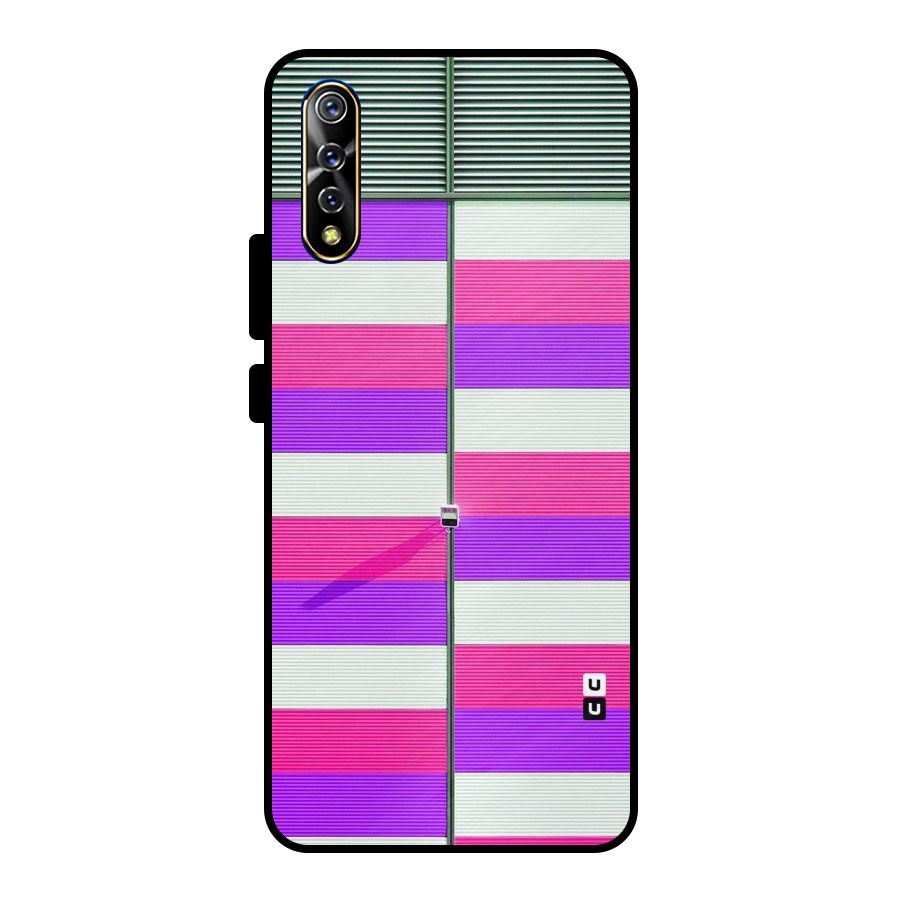 Patterns City Metal Back Case for Vivo S1