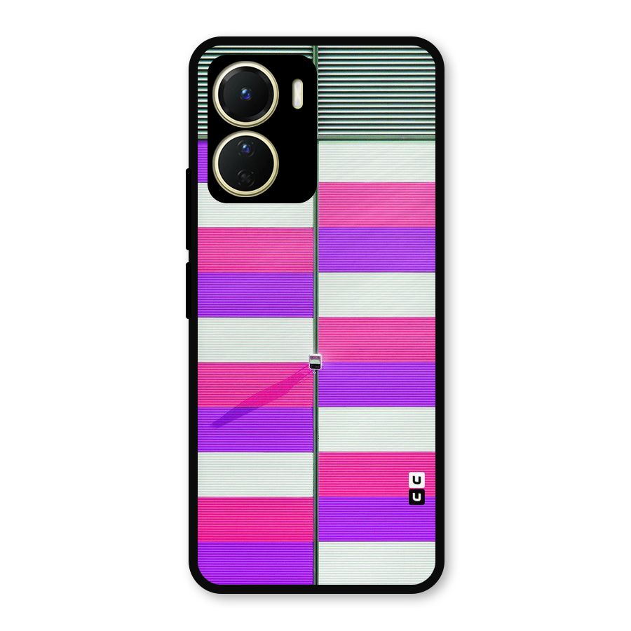 Patterns City Metal Back Case for Vivo T2x