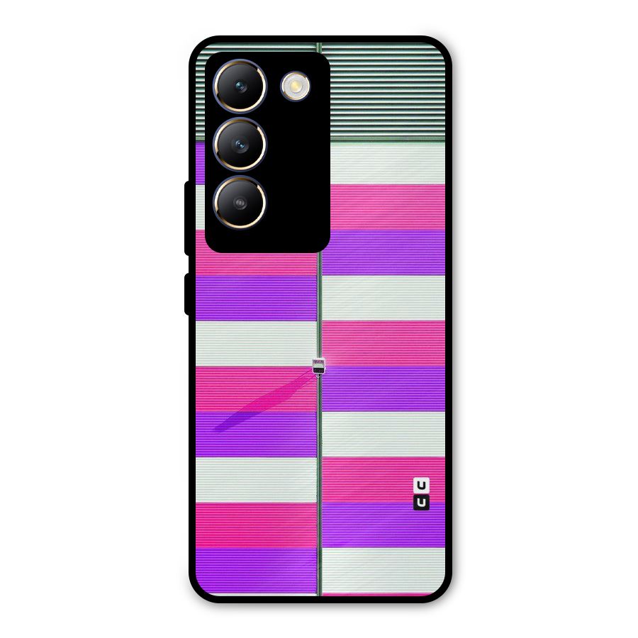 Patterns City Metal Back Case for Vivo T3 5G