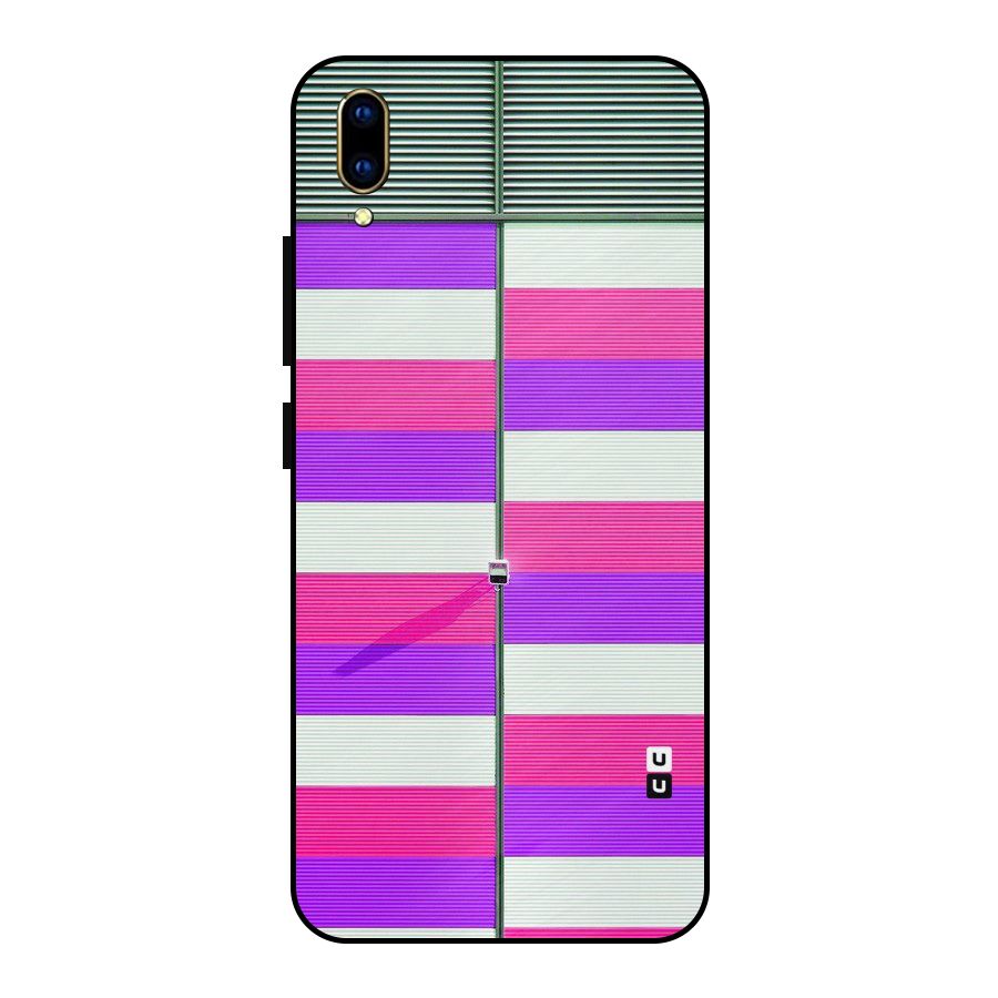 Patterns City Metal Back Case for Vivo V11 Pro