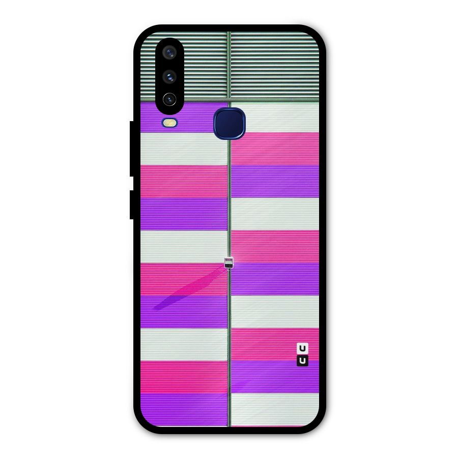 Patterns City Metal Back Case for Vivo V17