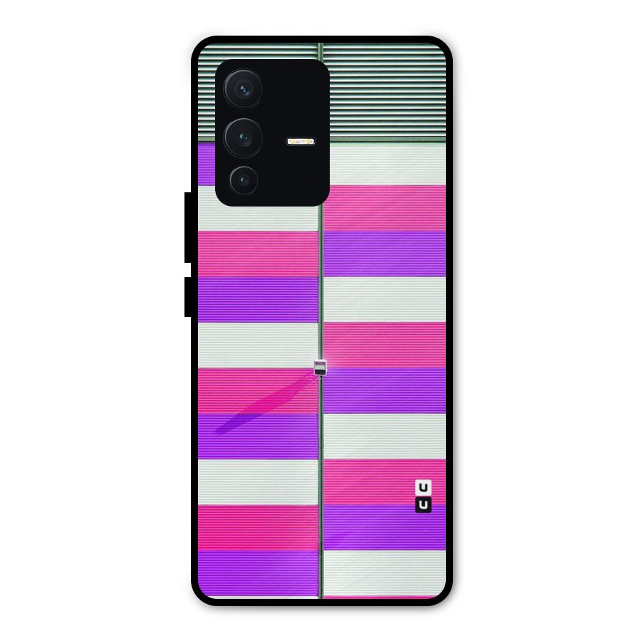 Patterns City Metal Back Case for Vivo V23 Pro