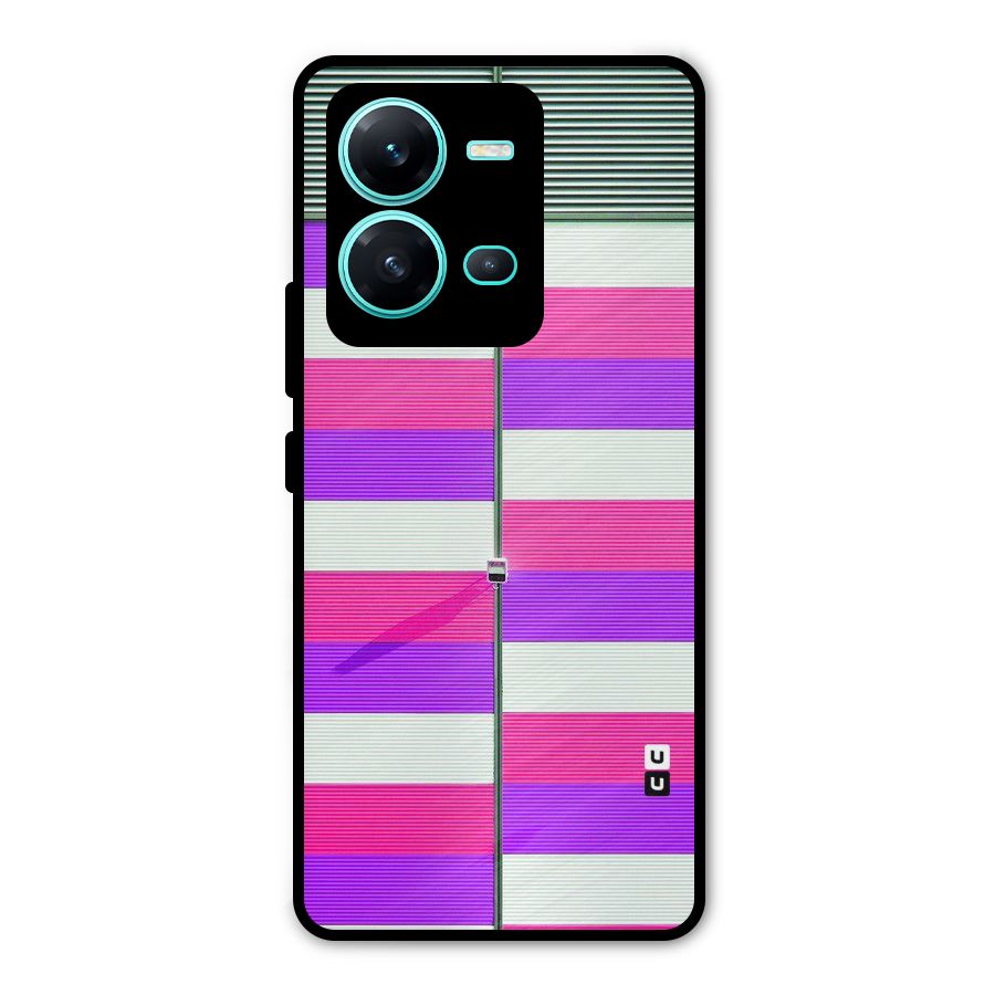 Patterns City Metal Back Case for Vivo V25