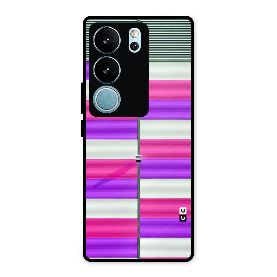 Patterns City Metal Back Case for Vivo V29