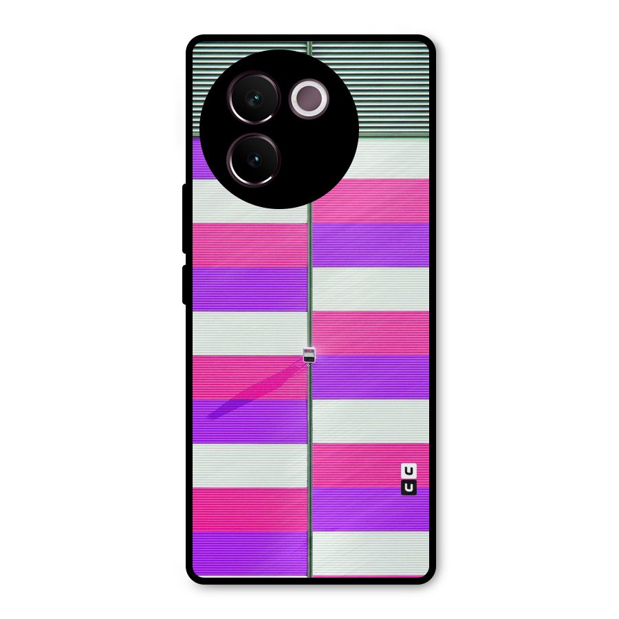Patterns City Metal Back Case for Vivo V30e