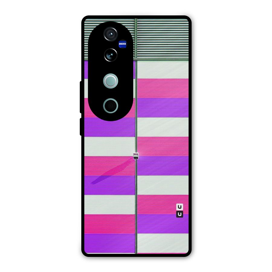 Patterns City Metal Back Case for Vivo V40