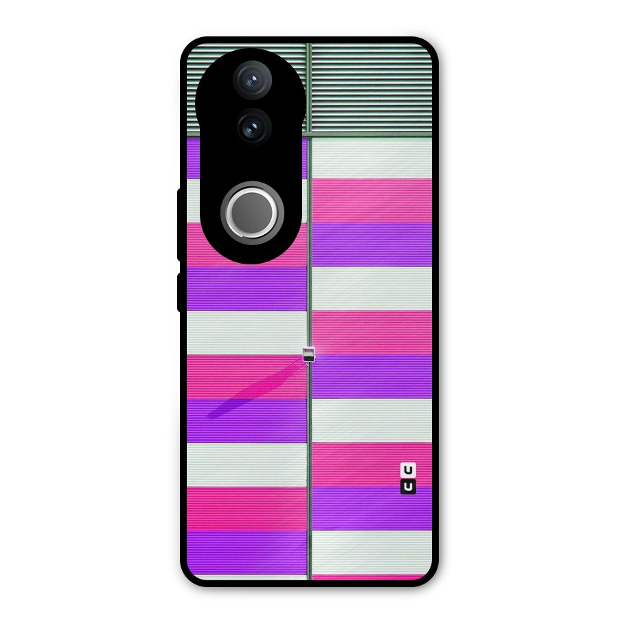 Patterns City Metal Back Case for Vivo V50e