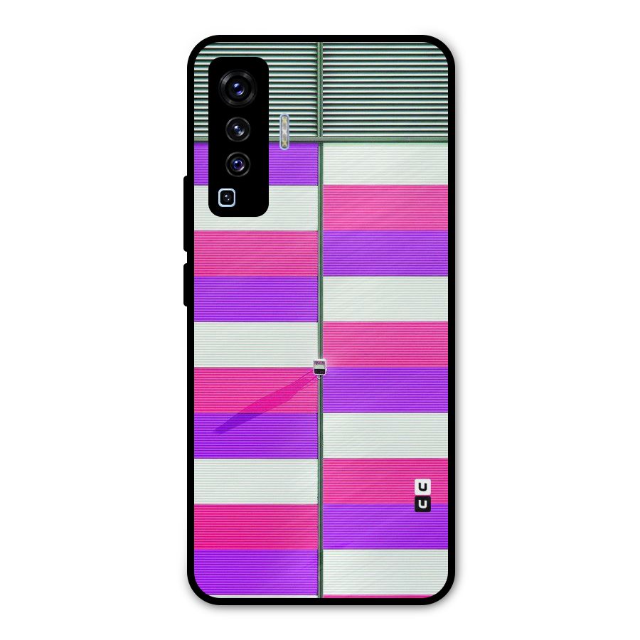 Patterns City Metal Back Case for Vivo X50