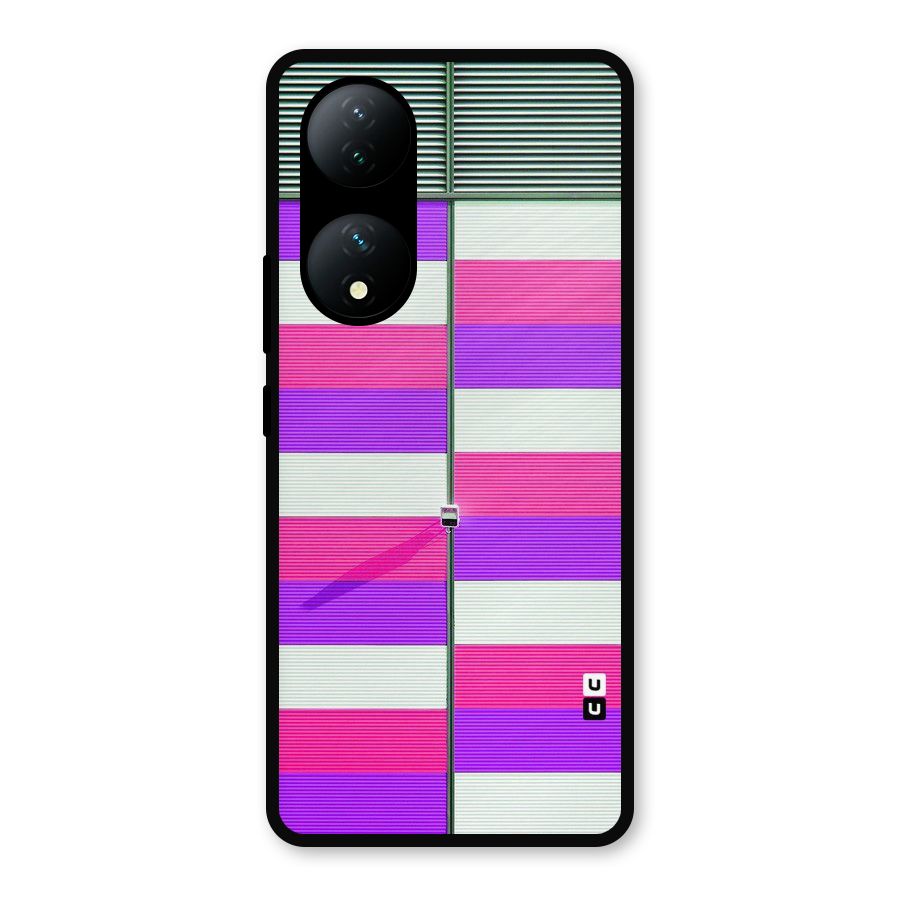 Patterns City Metal Back Case for Vivo Y100a