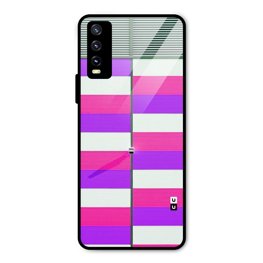 Patterns City Metal Back Case for Vivo Y20