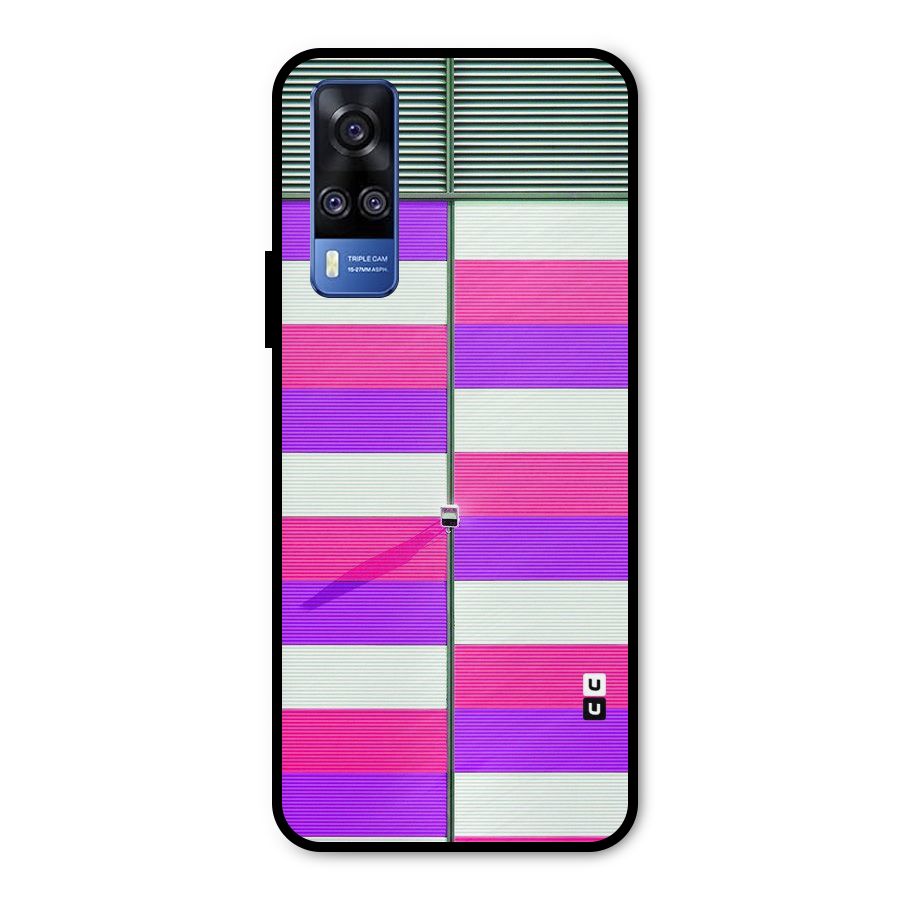 Patterns City Metal Back Case for Vivo Y31