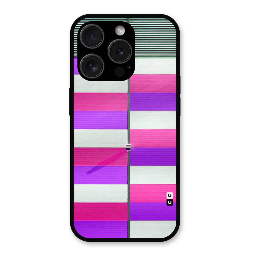 Patterns City Metal Back Case for iPhone 15 Pro