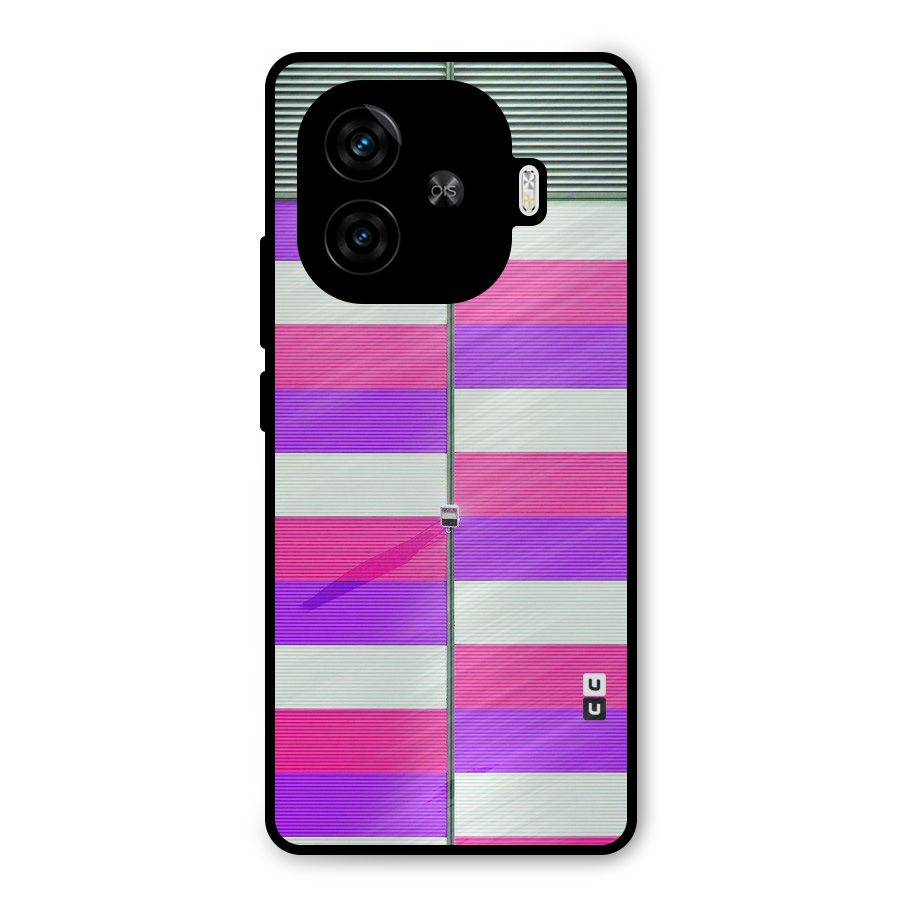 Patterns City Metal Back Case for iQOO Z9 Turbo