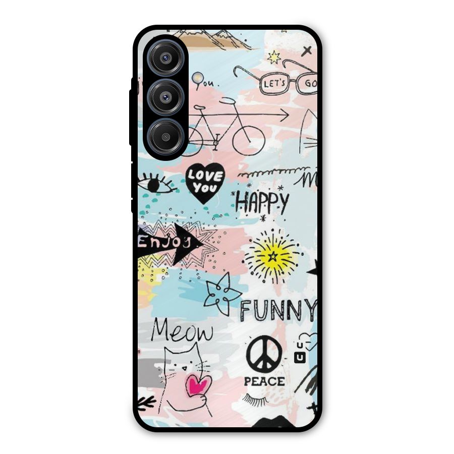 Peace And Funny Metal Back Case for Galaxy A16 5G