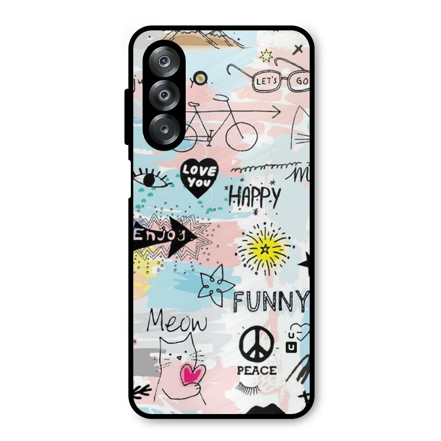 Peace And Funny Metal Back Case for Galaxy A26