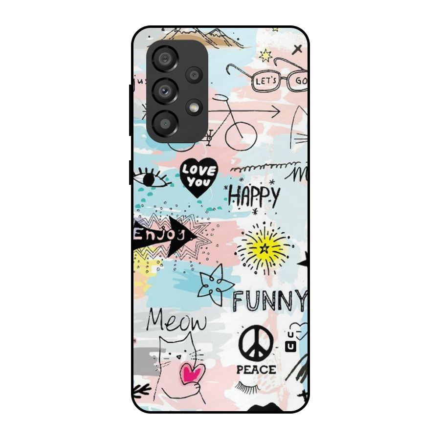 Peace And Funny Metal Back Case for Galaxy A33 5G