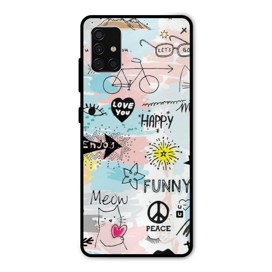 Peace And Funny Metal Back Case for Galaxy A51