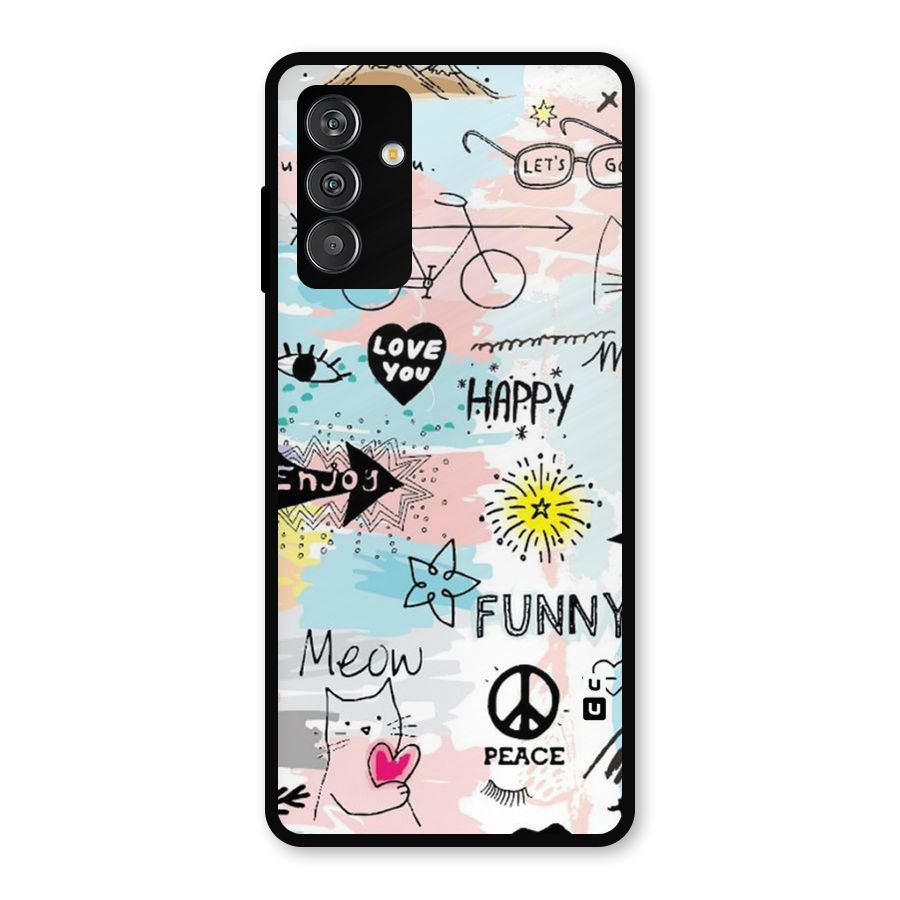 Peace And Funny Metal Back Case for Galaxy F13