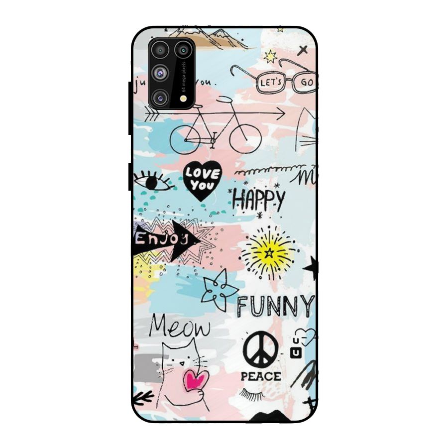 Peace And Funny Metal Back Case for Galaxy F41