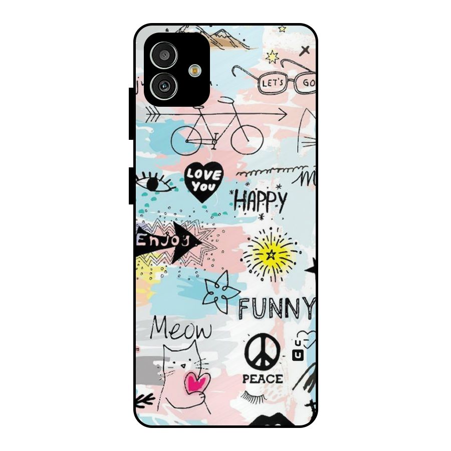 Peace And Funny Metal Back Case for Galaxy M13 5G