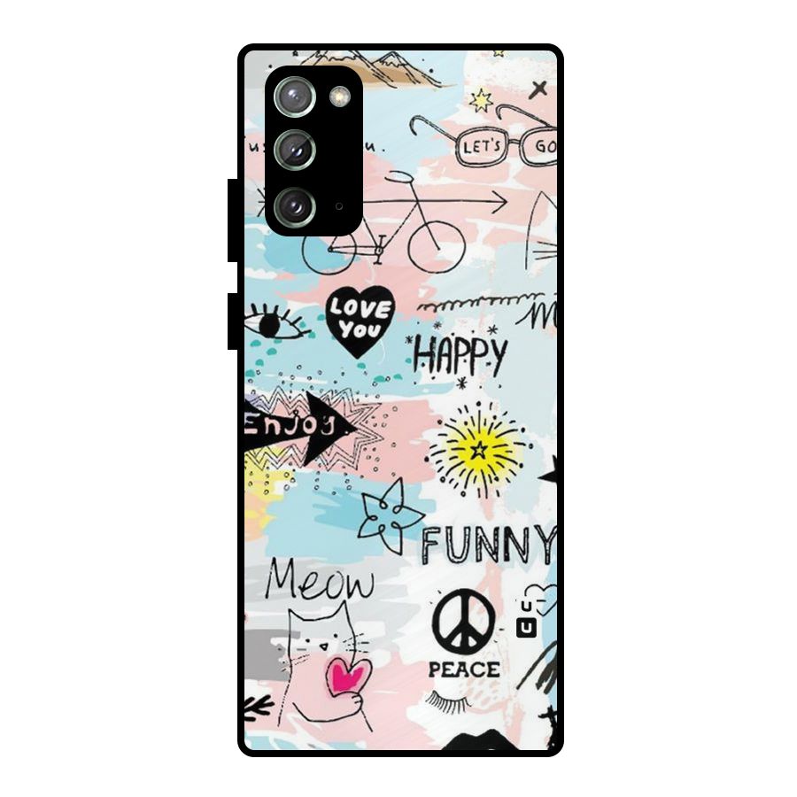 Peace And Funny Metal Back Case for Galaxy Note 20