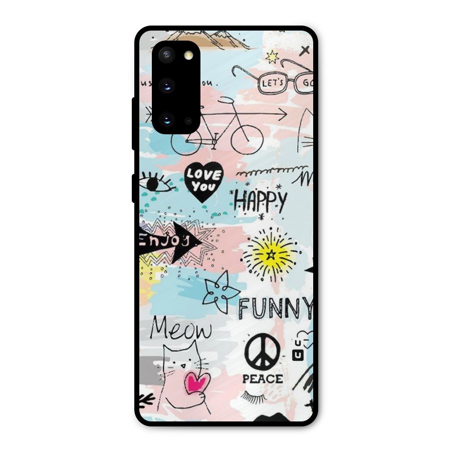 Peace And Funny Metal Back Case for Galaxy S20