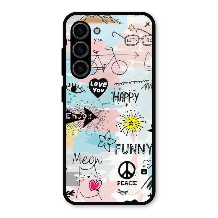 Peace And Funny Metal Back Case for Galaxy S23