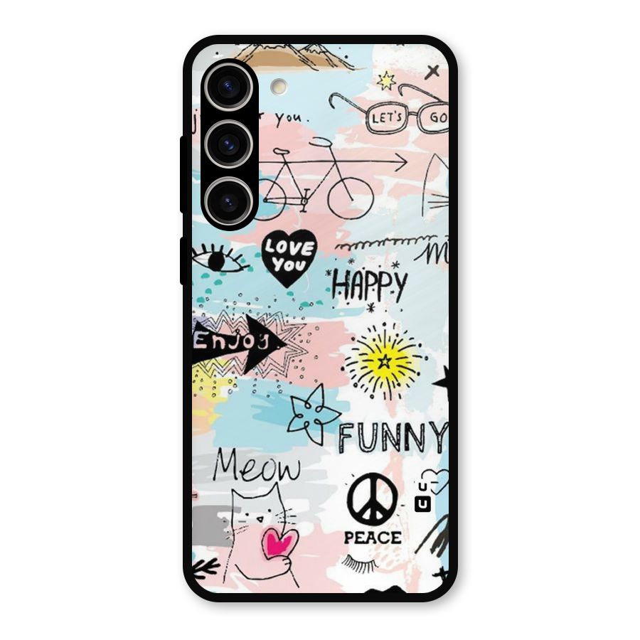 Peace And Funny Metal Back Case for Galaxy S23 Plus