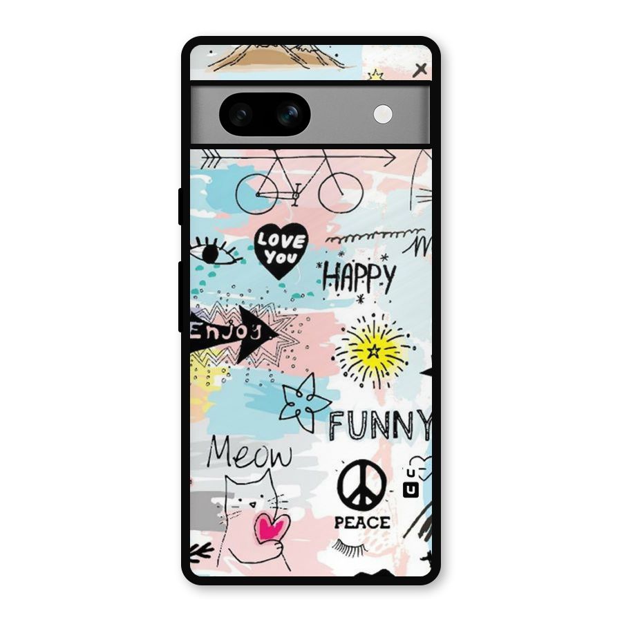 Peace And Funny Metal Back Case for Google Pixel 7a