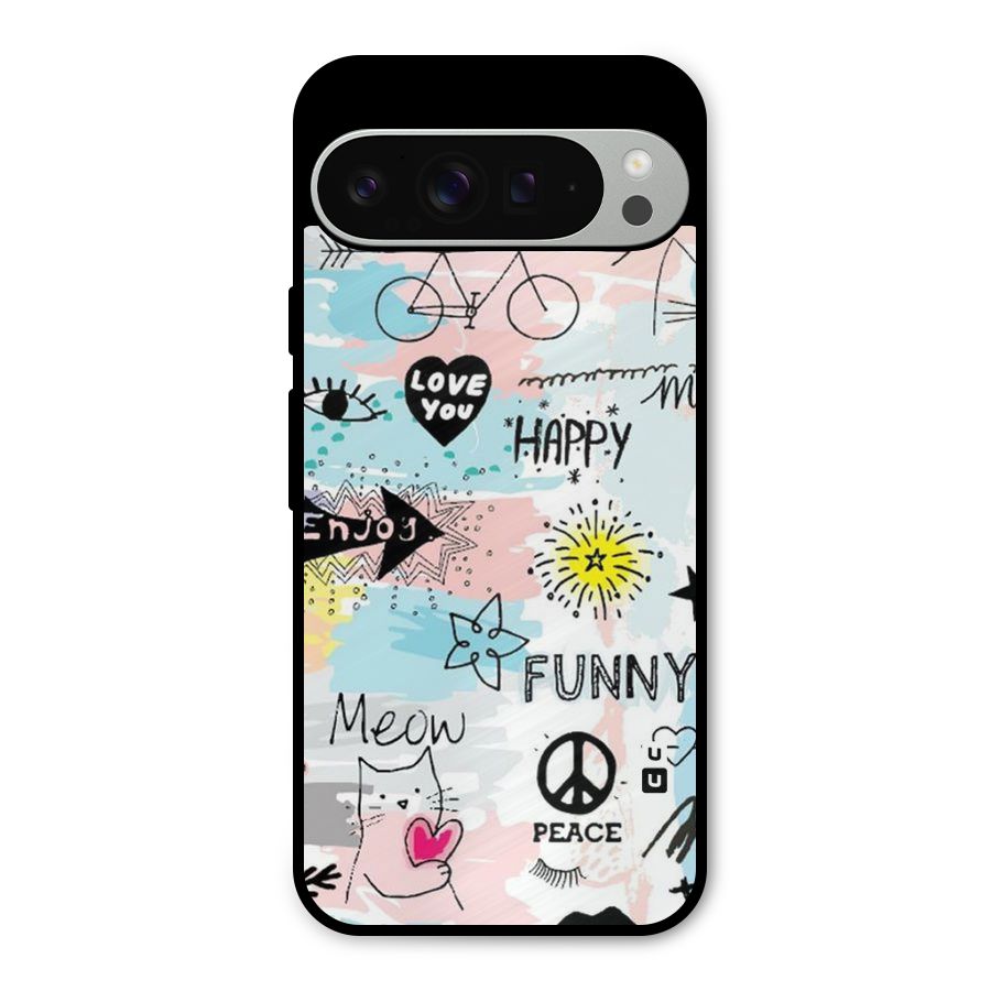 Peace And Funny Metal Back Case for Google Pixel 9 Pro XL
