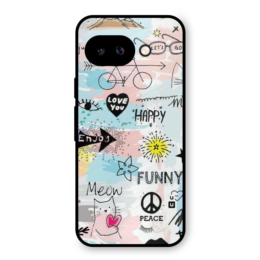 Peace And Funny Metal Back Case for Google Pixel 9a