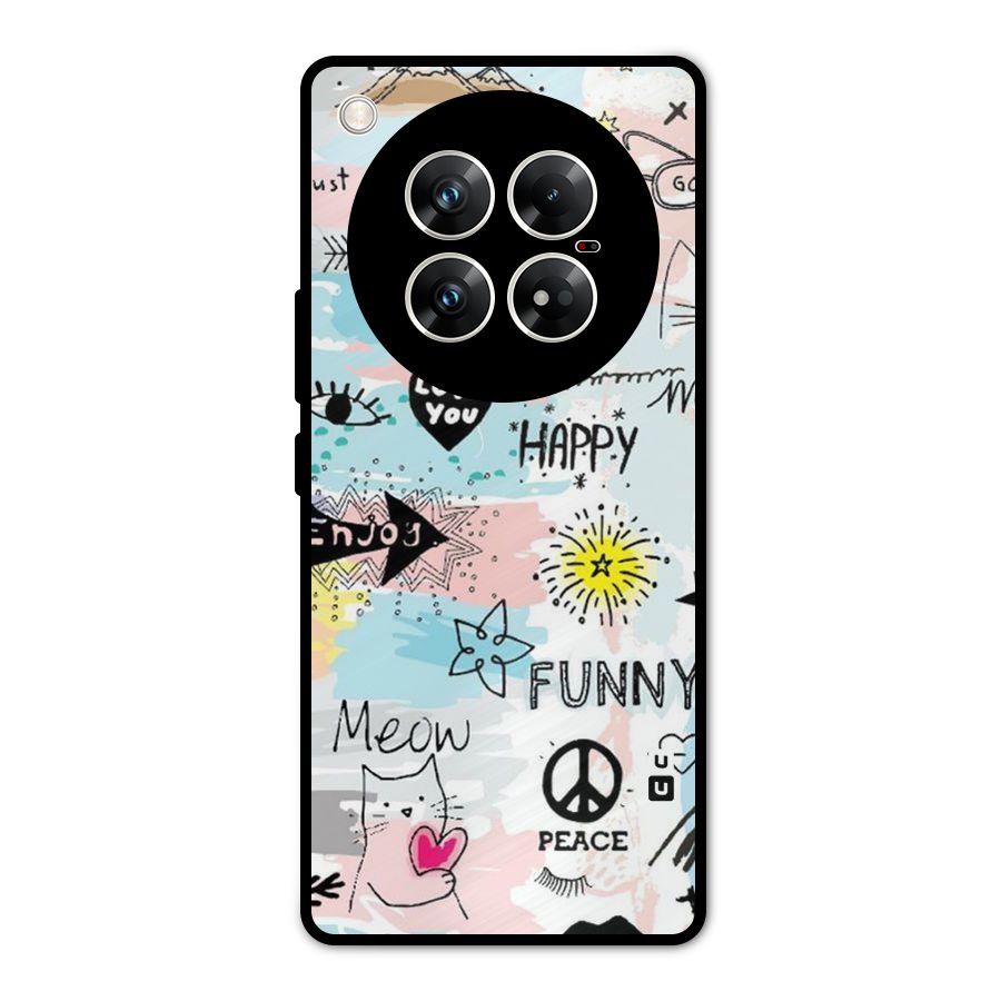 Peace And Funny Metal Back Case for Infinix Zero 40 5G