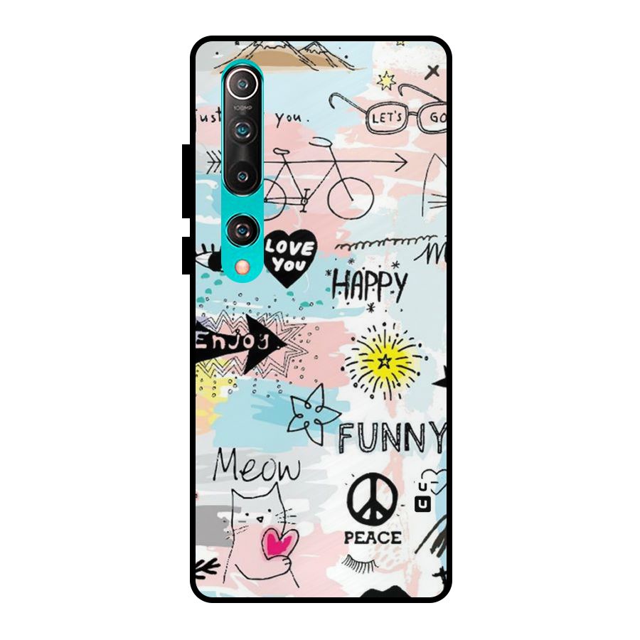 Peace And Funny Metal Back Case for Mi 10