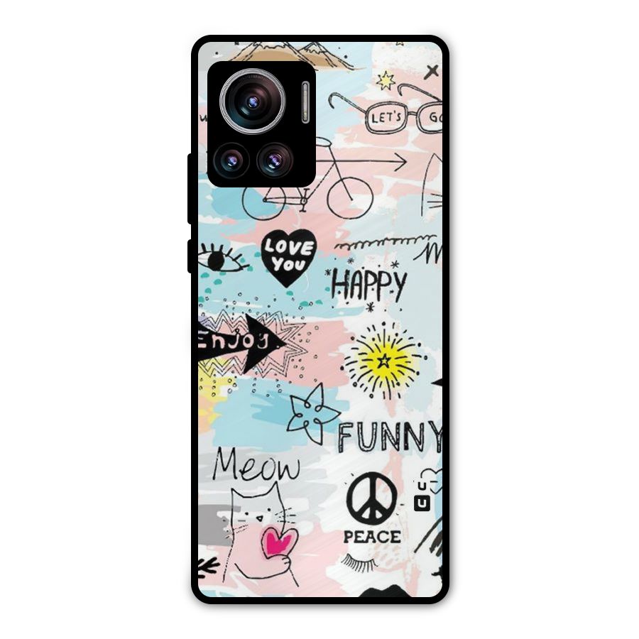 Peace And Funny Metal Back Case for Motorola Edge 30 Ultra