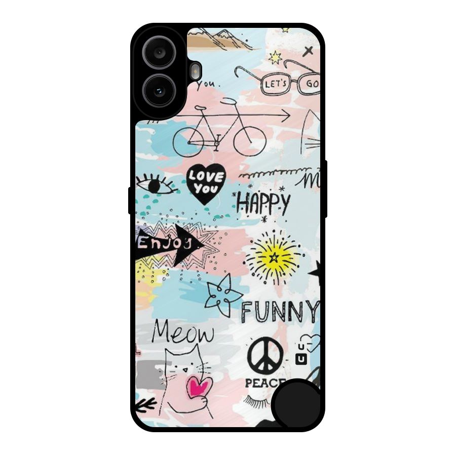 Peace And Funny Metal Back Case for Nothing CMF Phone 1