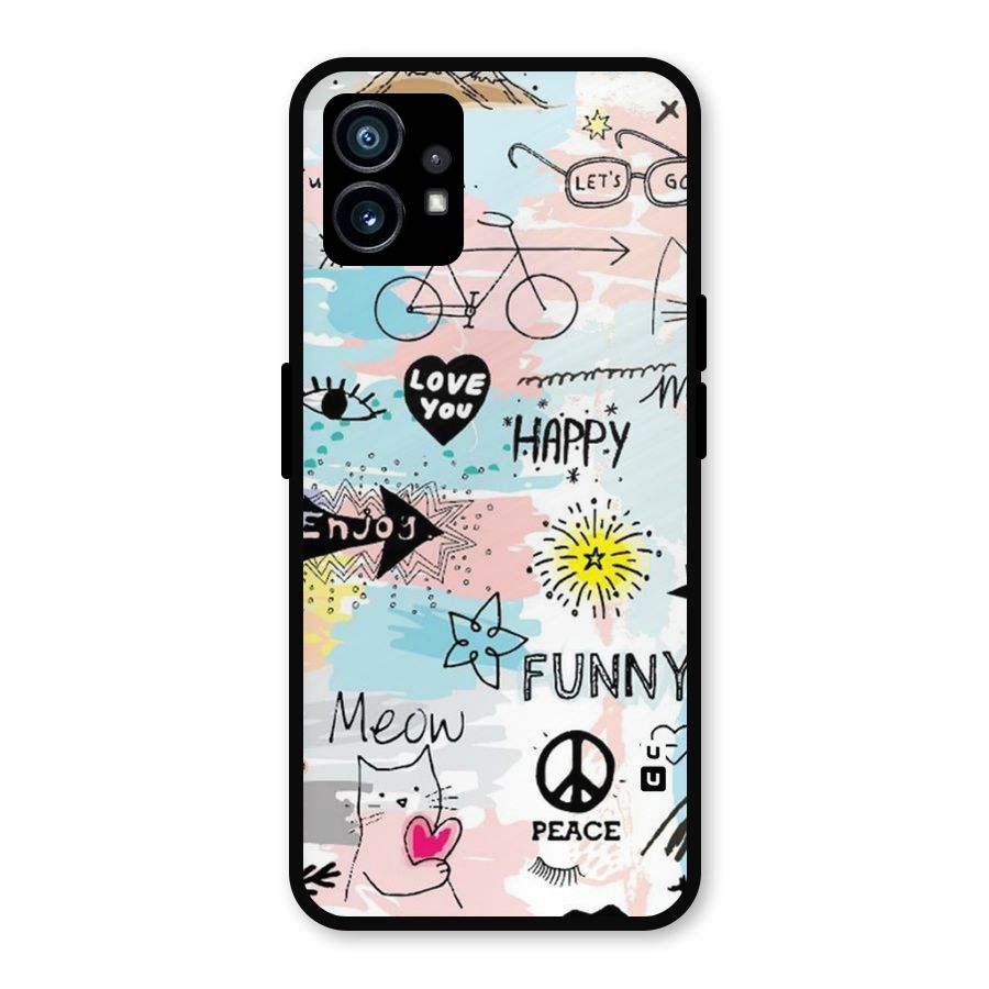 Peace And Funny Metal Back Case for Nothing Phone 1