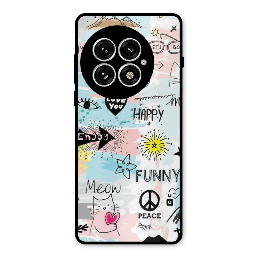 Peace And Funny Metal Back Case for OnePlus 13